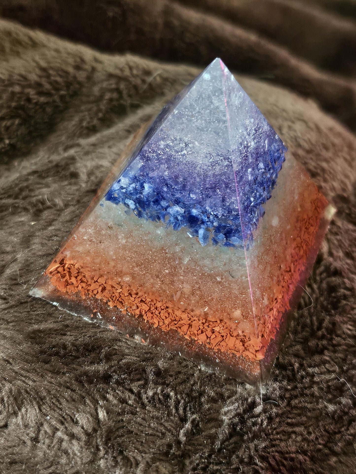 Crystal Resin Chakra Pyramid